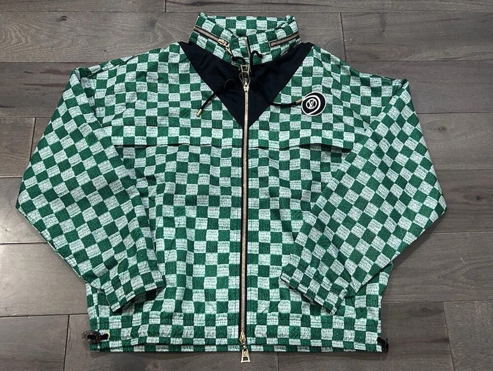 AUTHENTIC LOUIS VUITTON DAMIER WINDBREAKER JACKET Fits Sz US M